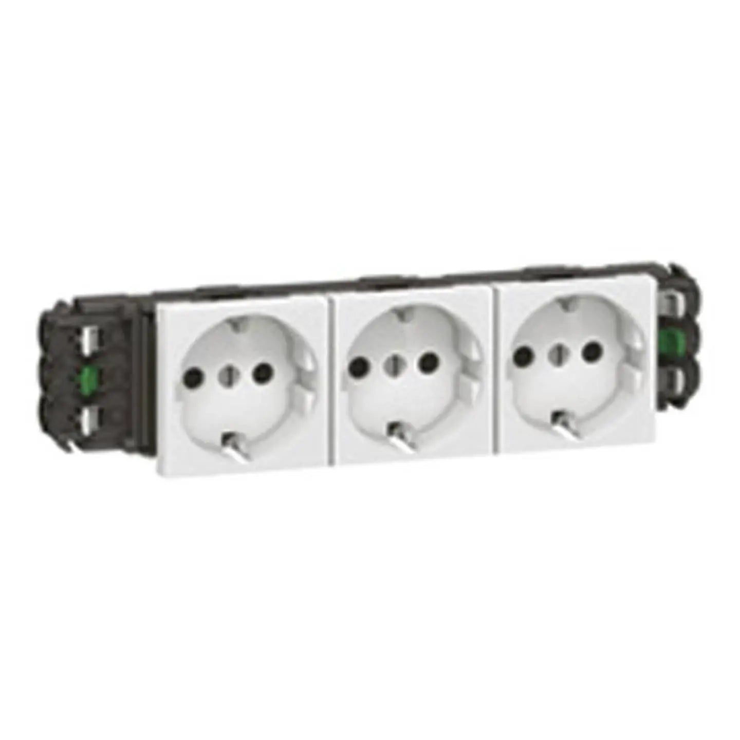 B-Ware Steckdose Mehrfachsteckdose Legrand 3fach Weiß Einbaukanal Serie Mosaic - 3245060774035