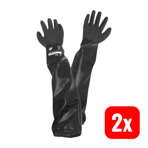 B-Ware Leipold Doehle Handschuh Schutzhandschuh Sandstrahlen Pvc Größe 8 Schwarz 2 Paar