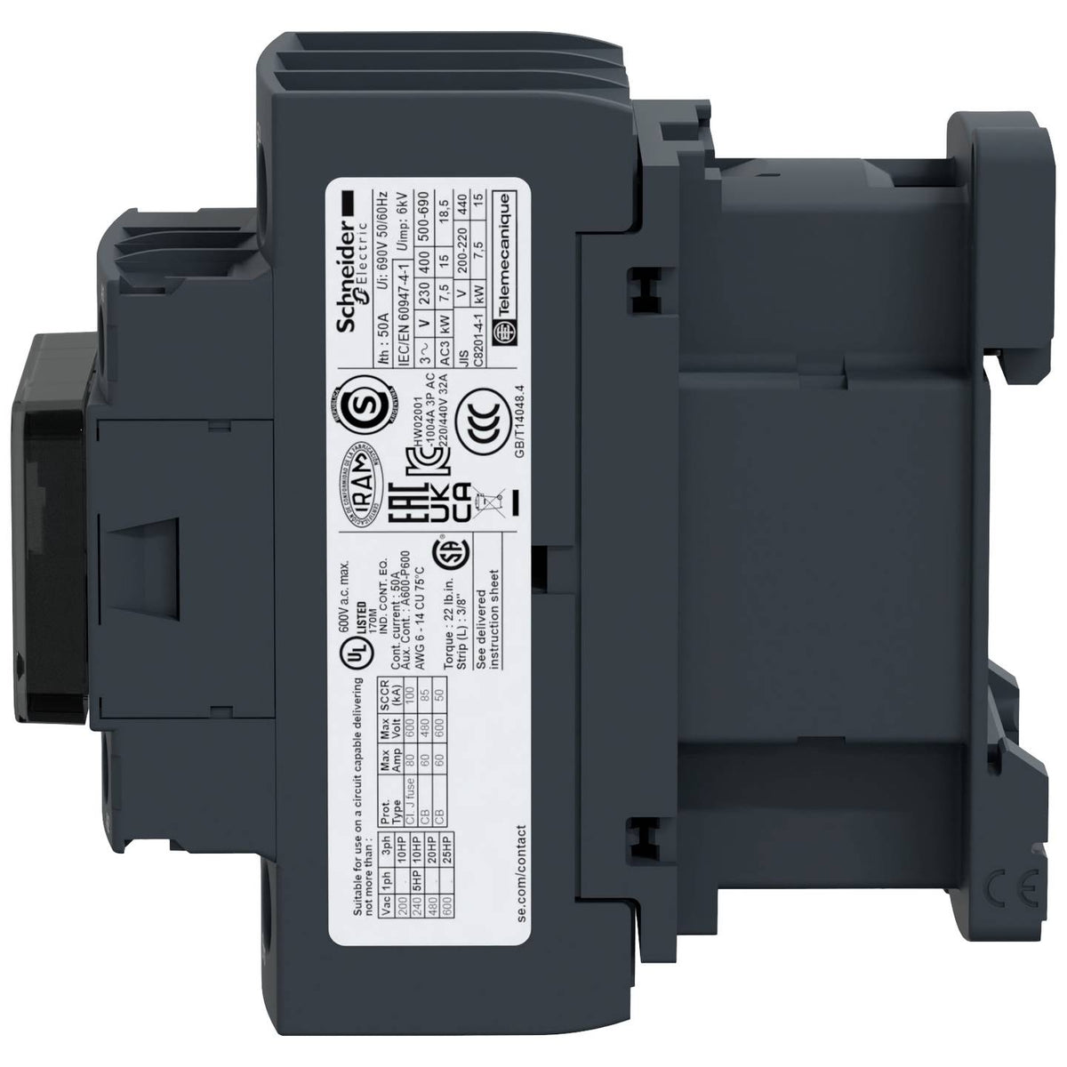 Schneider Electric Leistungsschütz Schütz Motorsteuerung 3p1S1Ö 15kW400V AC3 - 3389110350135