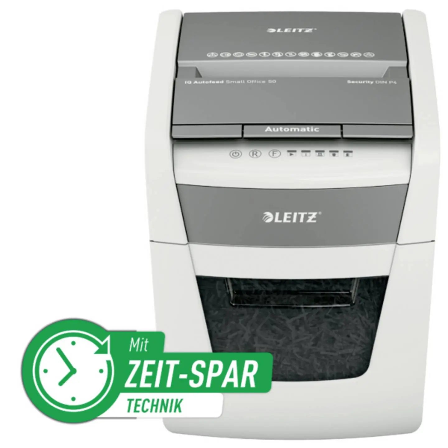 B-Ware Leitz Aktenvernichter Schredder Iq Autofeed Small Office Weiß Büro P4  - 4002432128754