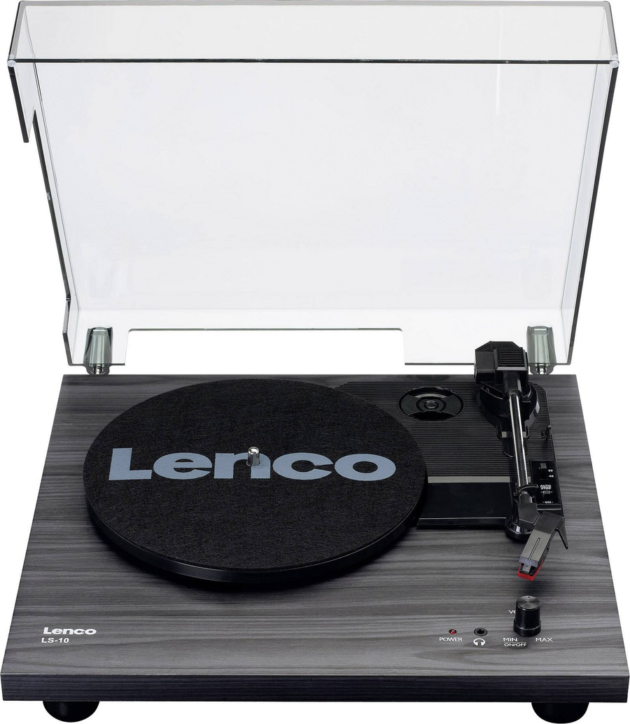 Lenco Ls 10 Plattenspieler Riemenantrieb Schwarz Schallplattenspieler Dekoration B-Ware - 8711902040965