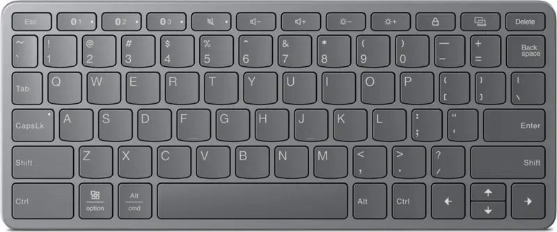 B-Ware Lenovo Tastatur Keyboard Multi Device Luna Grey Kabellos Bluetooth Akku - 197530415173