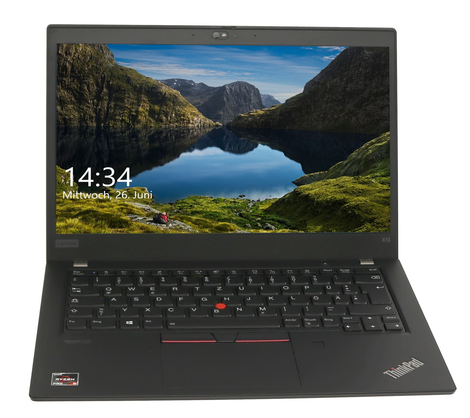 B-Ware Lenovo Notebook Thinkpad X13 13,3" Schwarz Windows 11 Home 16 Gb Ram Laptop - 4049702725763