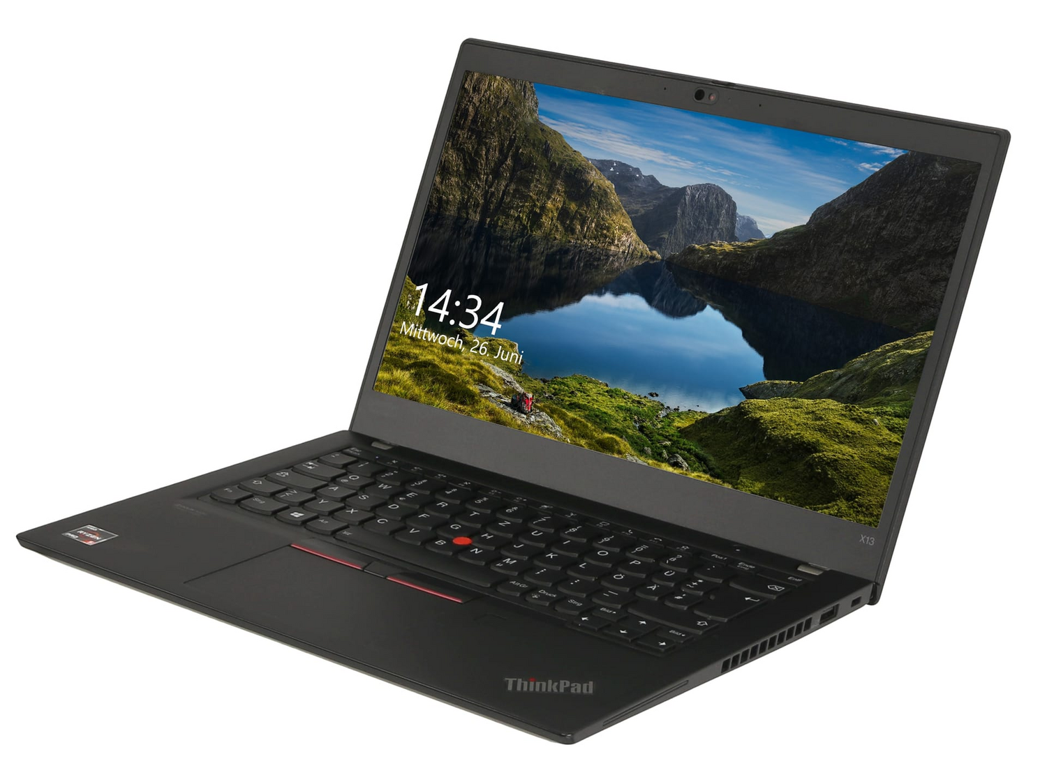 B-Ware Lenovo Notebook Thinkpad X13 13,3" Schwarz Windows 11 Home 16 Gb Ram Laptop - 4049702725763