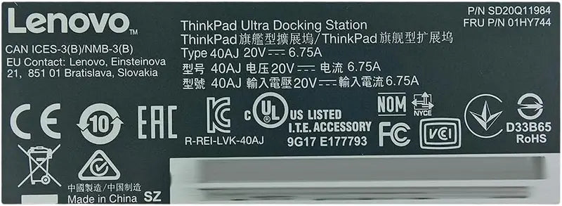 B-Ware Lenovo Dockingstation Portreplikator Notebook Thinkpad Dock Port Usb Hdmi Vga