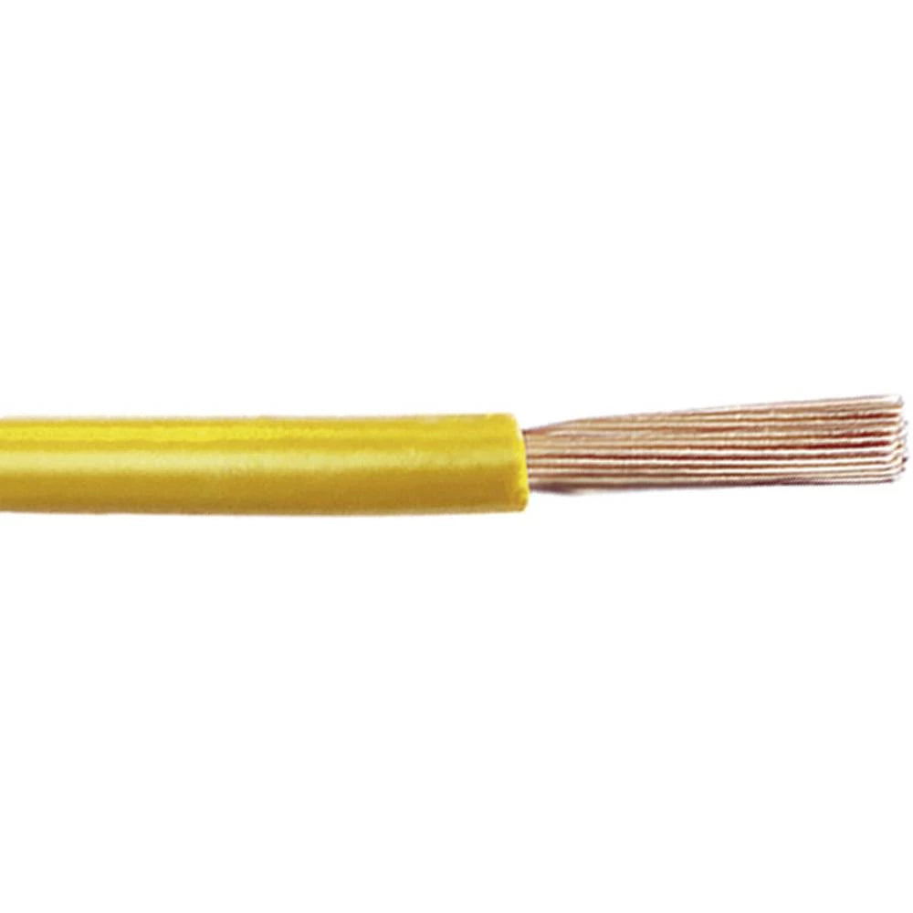 Leoni Fahrzeugleitung Leitung Kabel FLRY-B QMM gelb Kupfer PVC 1x0.75mm² 500m - 2050005632902