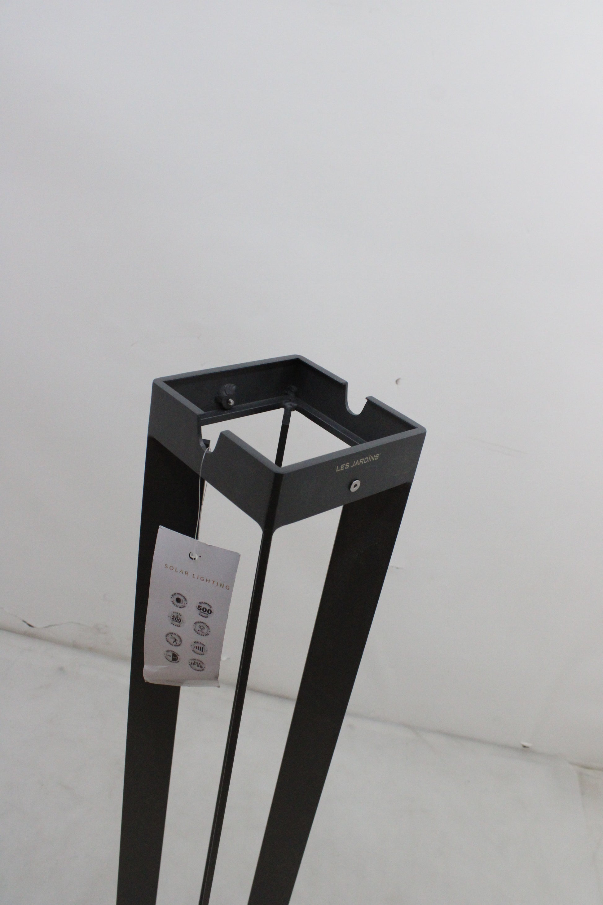 Les Jardins Solarleuchte Gartenlampe LED Sensorleuchte Borne Aluminium grau343 - 3561619001712