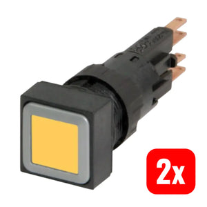 B-Ware Eaton Drucktaster Rmq16 Q18 Lt Taster Leuchttaste Gelb Flächenbeleuchtung 2 Stück
