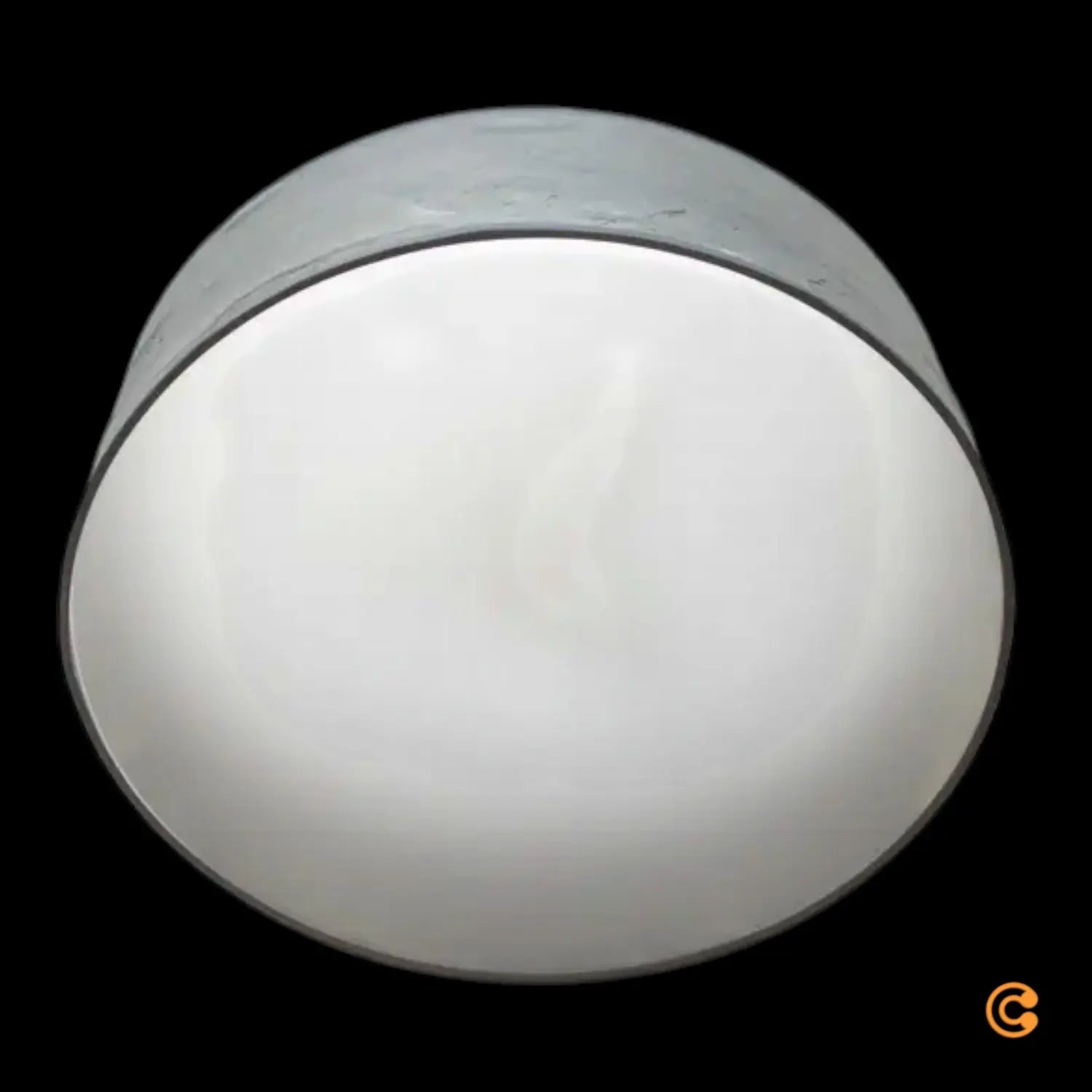 B-Ware Leucht Natur Deckenlampe Deckenleuchte Discus Schiefer Stein Anthrazit 48 Cm - 4260460814029