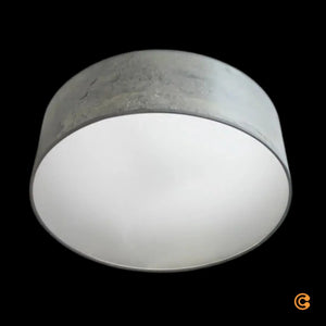B-Ware Leucht Natur Deckenlampe Deckenleuchte Discus Schiefer Stein Anthrazit 48 Cm