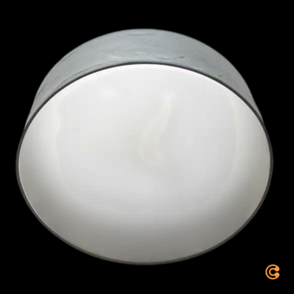 LeuchtNatur Deckenlampe Deckenleuchte Discus Schiefer Stein Anthrazit 48 cm - 4260460814029