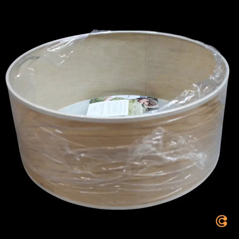 B-Ware Leucht Natur Discus Hängelampe Hängeleuchte Deckenlampe Leuchte 35cm Eiche Weiß