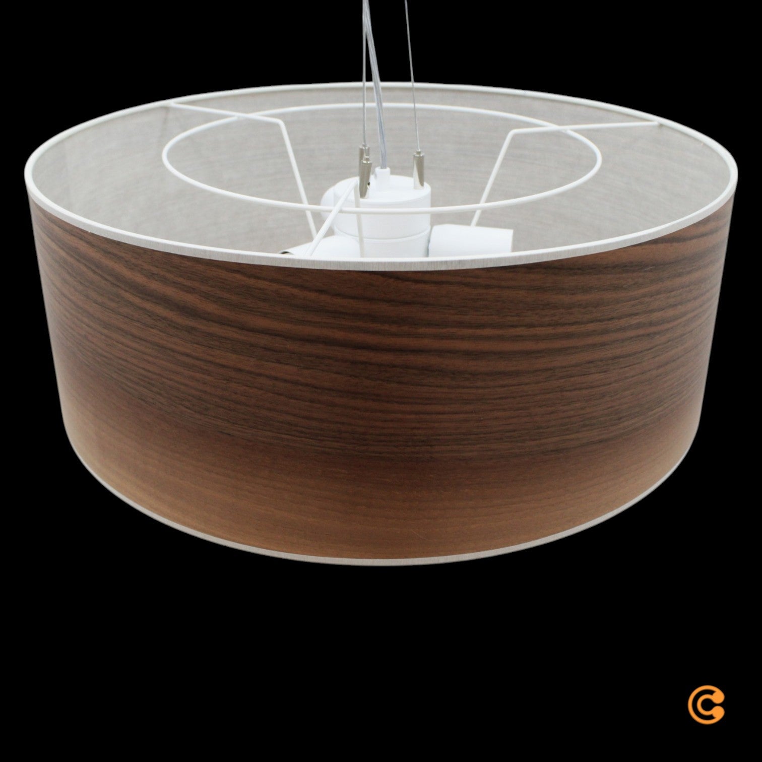 LeuchtNatur Discus Lampe Deckenlampe Pendeleluchte Lampe Leuchte Hängelampe 55cm - 4260460812216