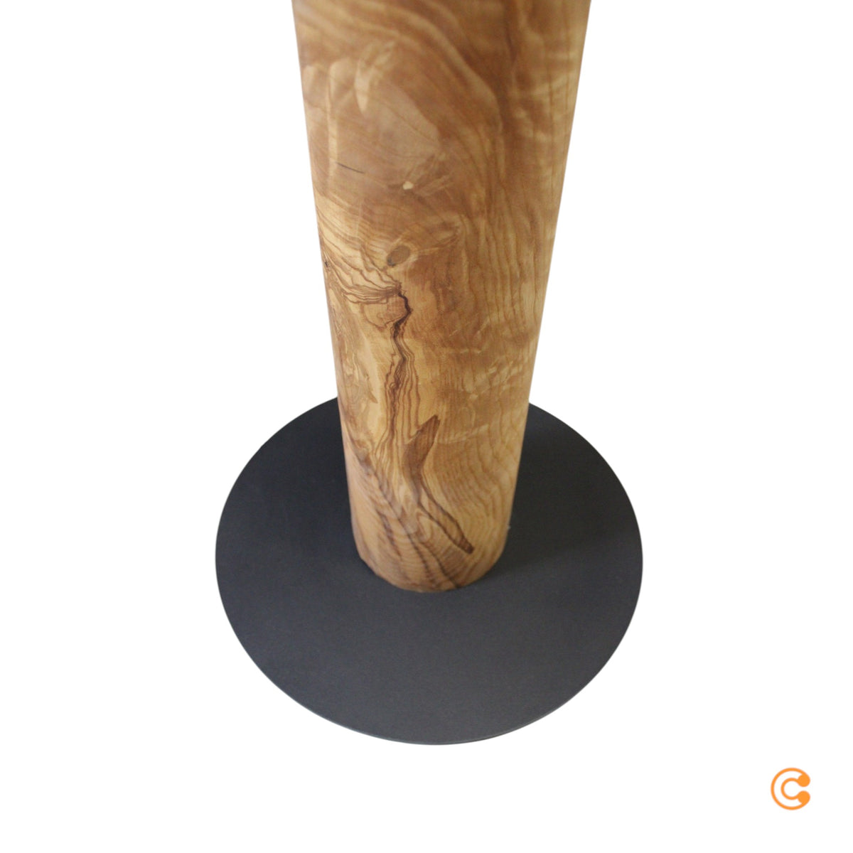 LeuchtNatur Stehlampe Standlampe Gracia Olivesche Fuß Schwarz Furnier Holz - 4260460819215