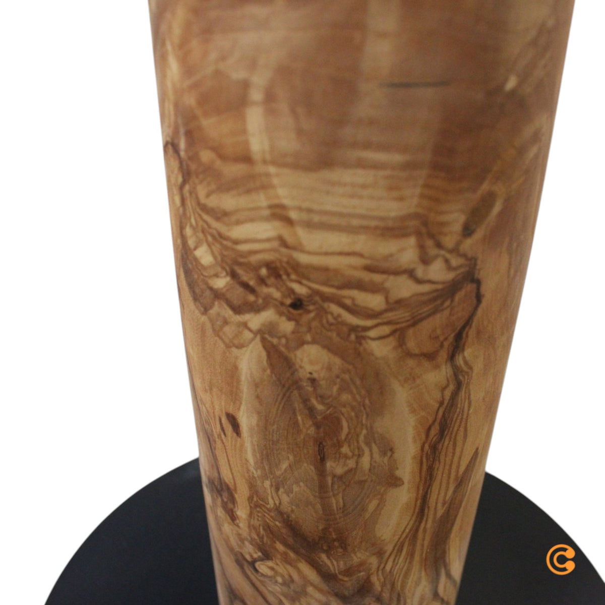 LeuchtNatur Stehlampe Standlampe Gracia Olivesche Fuß Schwarz Furnier Holz - 4260460819215