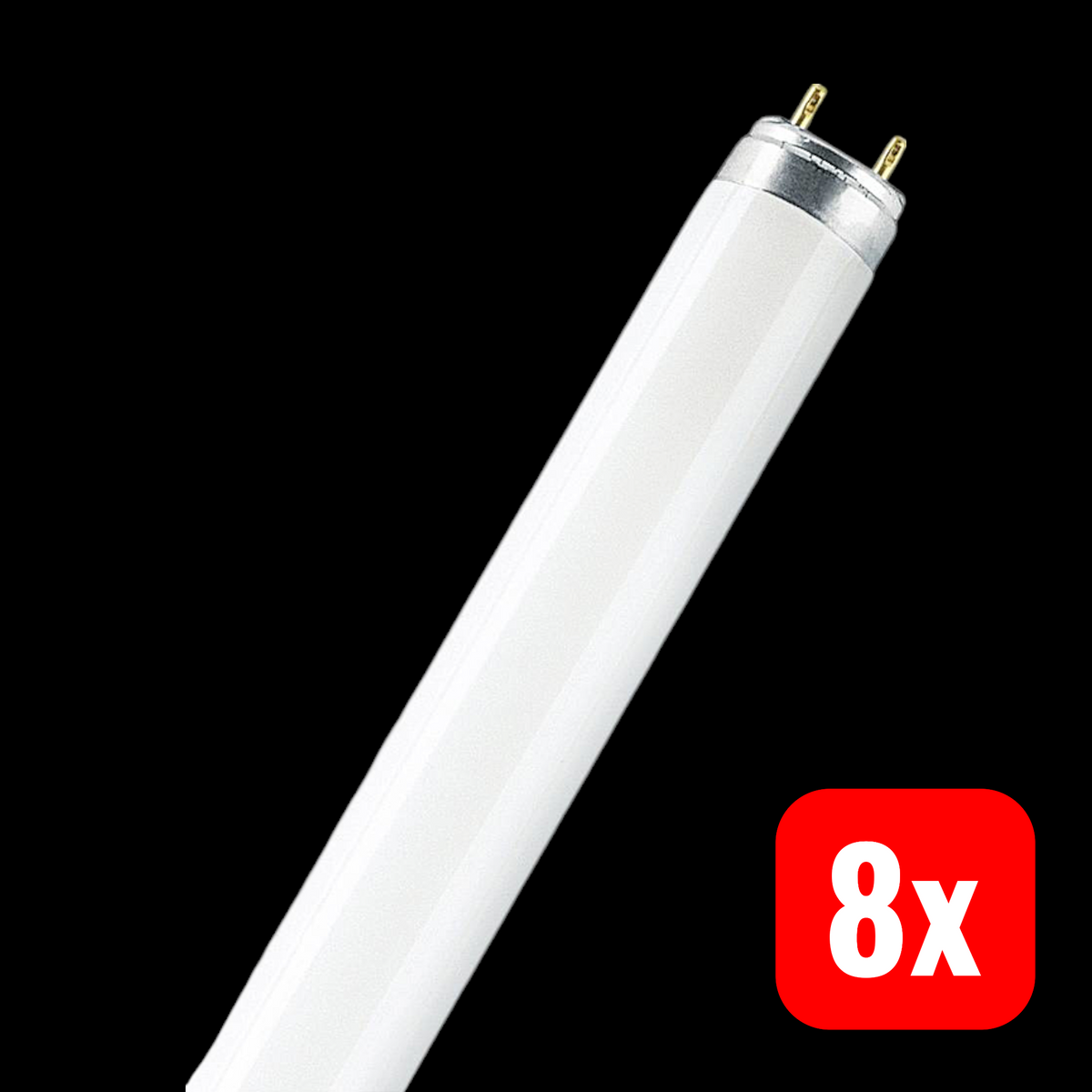 OSRAM Leuchtstoffröhre Röhre Lampe Warmweiß G13 T8 Relax L 18 W 604 mm 8 STÜCK - 4050300325675