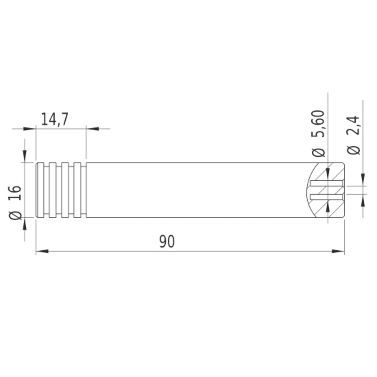 LFL532-5-3(16x90)-NT Linienlaser Lasergerät Linienlaser Aluminium 90mm 16mm - 4260129041896