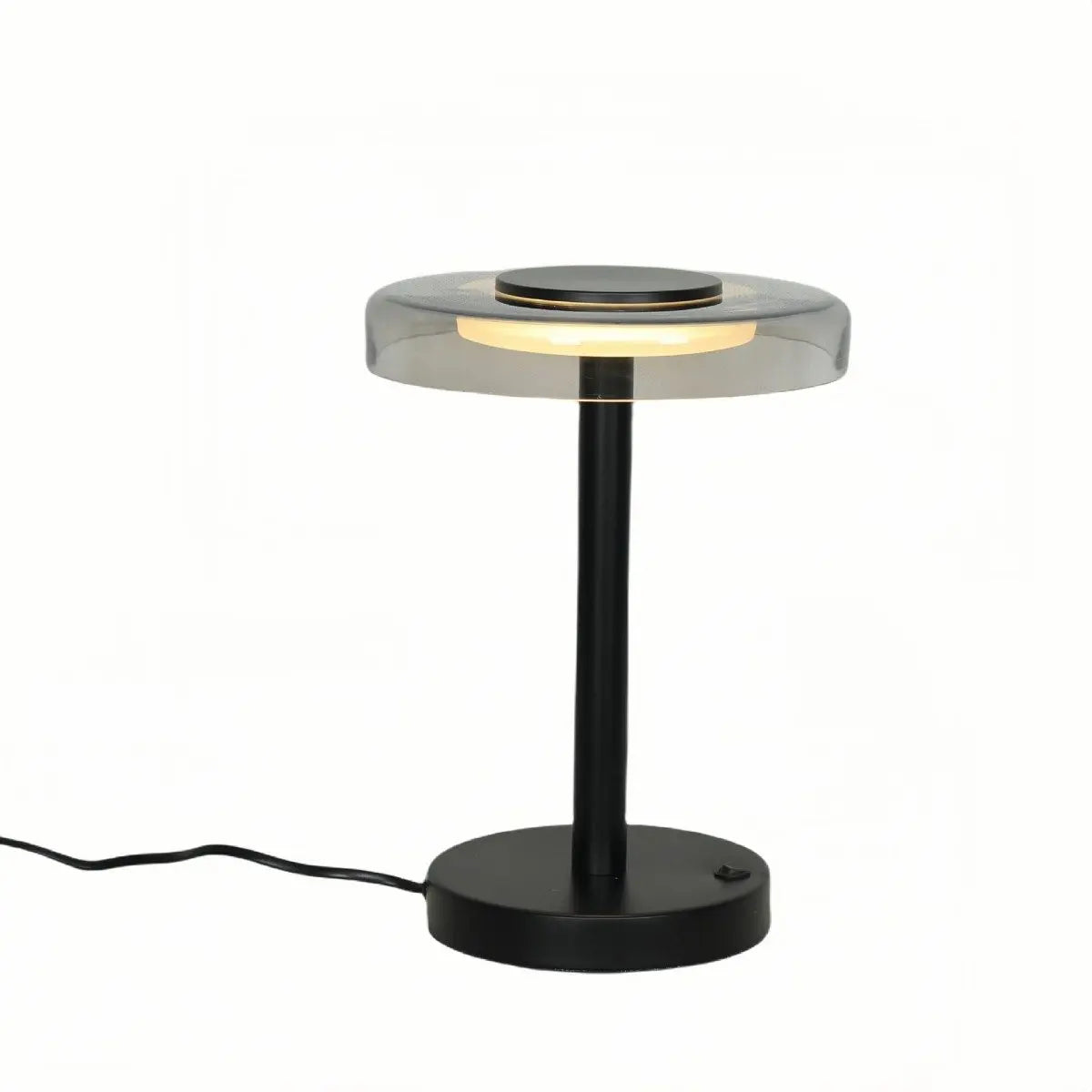 B-Ware Liadomo Tischleuchte Lampe Volos Led Glas Eisen Schwarz Transparent Opalweiß - 4252008714830