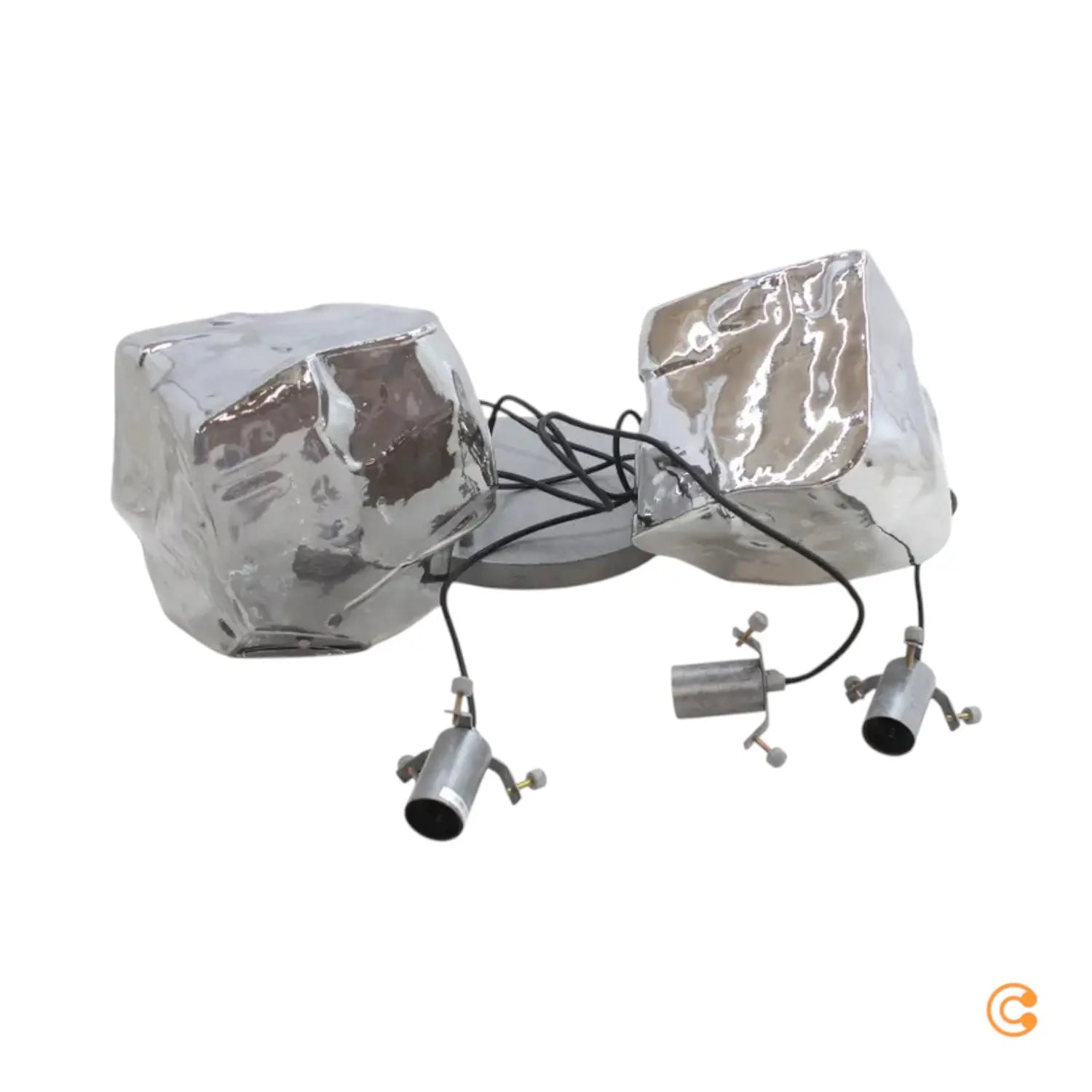 B-Ware Liadomo Pendelleuchte Acadia Rondell Mundgeblasenes Glas Chrom Siehe Text/Foto - 6007396