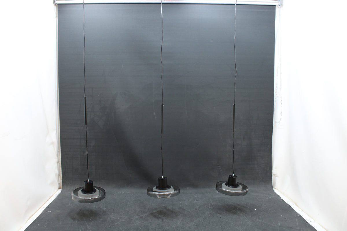 Liadomo Pendelleuchte Hängelampe LED Fernbedienung Volos Serie Schwarz Glas - 4252008714847