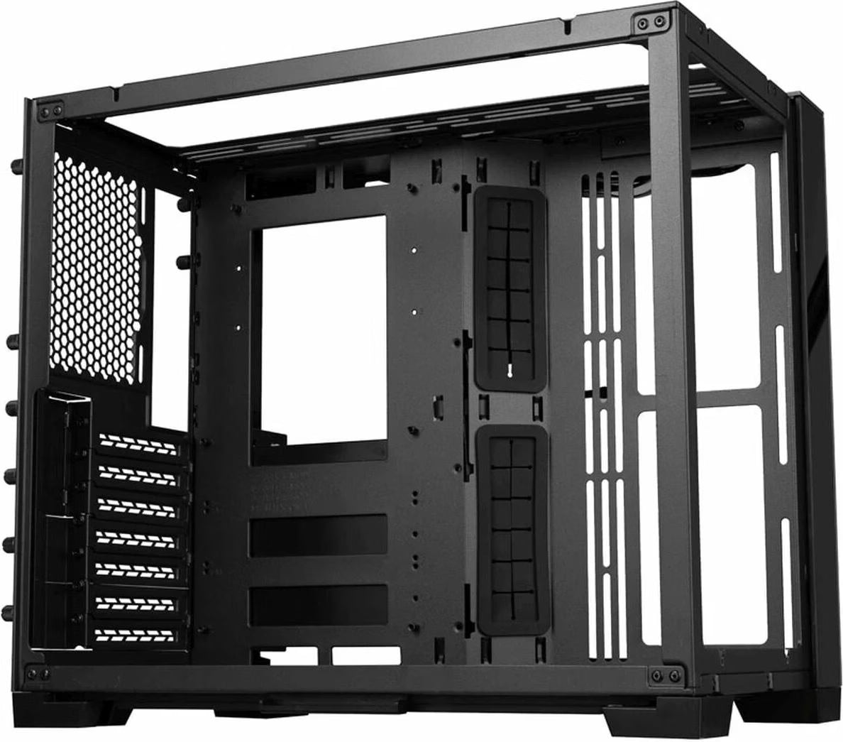 Lian Li PC Gehäuse Mini Tower Computergehäuse Schwarz Seitenfenster USB C - 4718466011176