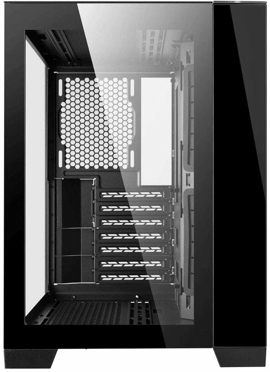 Lian Li PC Gehäuse Mini Tower Computergehäuse Schwarz Seitenfenster USB C - 4718466011176