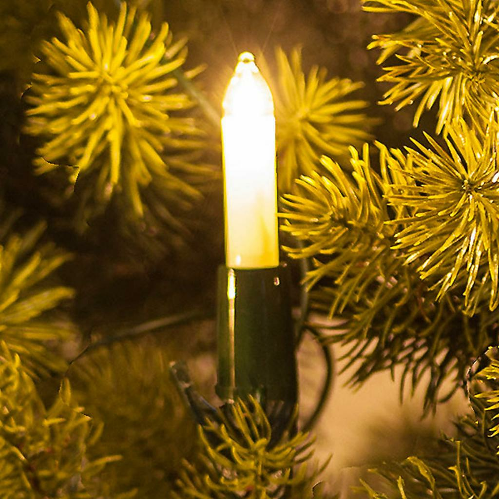 B-Ware Saico Lichterkette Kleinschaftkerzen Dekolicht Weihnachtslicht Weiß 30 Flammig - 4260332218184
