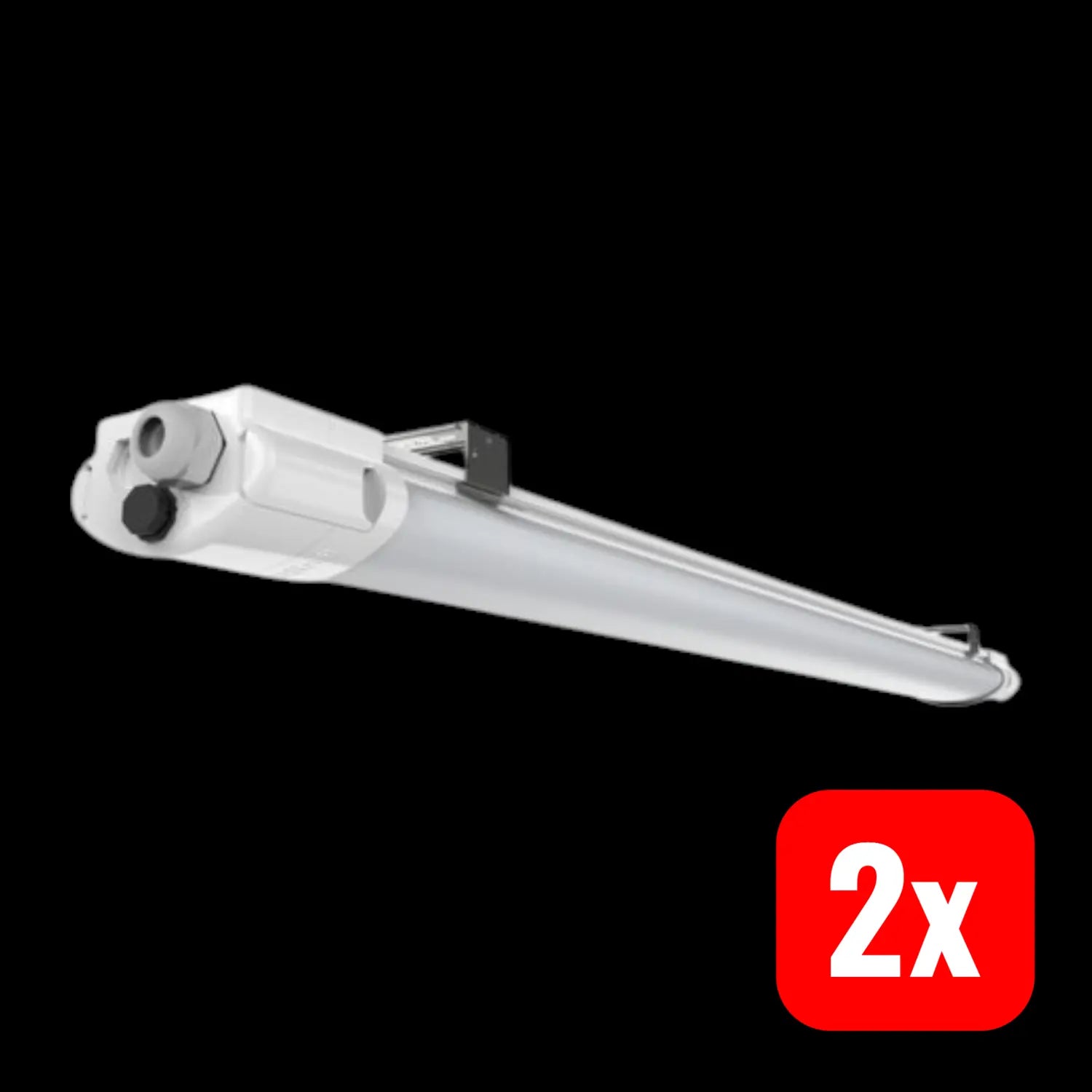 B-Ware Lichtline Faro X3 Led Feuchtraumleuchte Wannenlampe Neutralweiß 23 W 80cm 2 Stück - 4260374014058