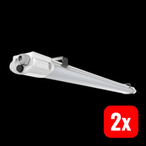 B-Ware Lichtline Faro X3 Led Feuchtraumleuchte Wannenlampe Neutralweiß 23 W 80cm 2 Stück