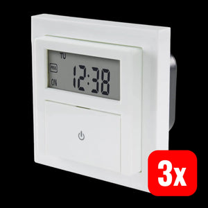 B-Ware Sygonix Sy 4504968 Unterputz Timer Digital Wochen 1800 W Countdown 3 Stück