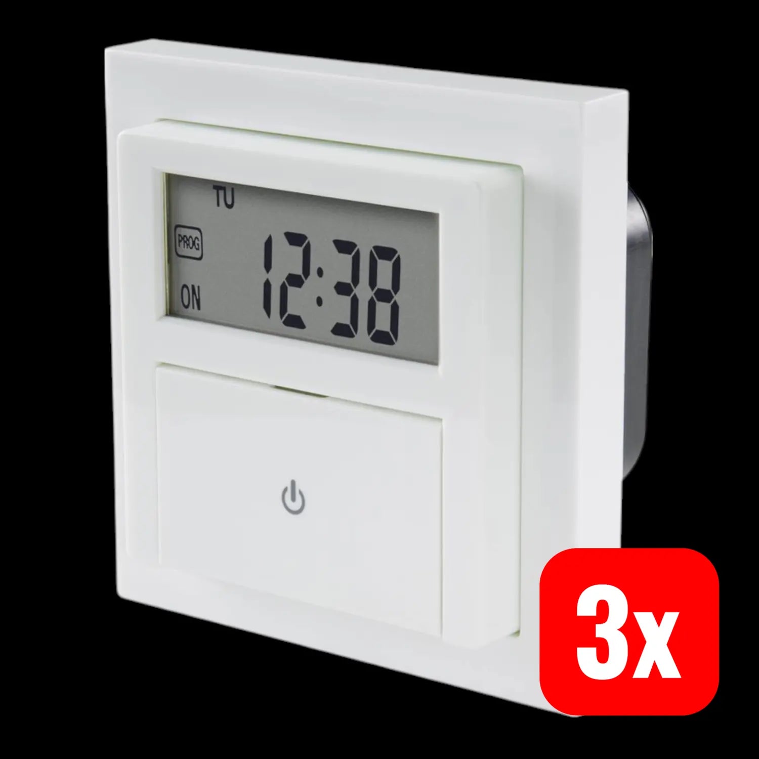 B-Ware Sygonix Sy 4504968 Unterputz Timer Digital Wochenprogramm 1800 W Weiß 3 Stück - 4064161043487