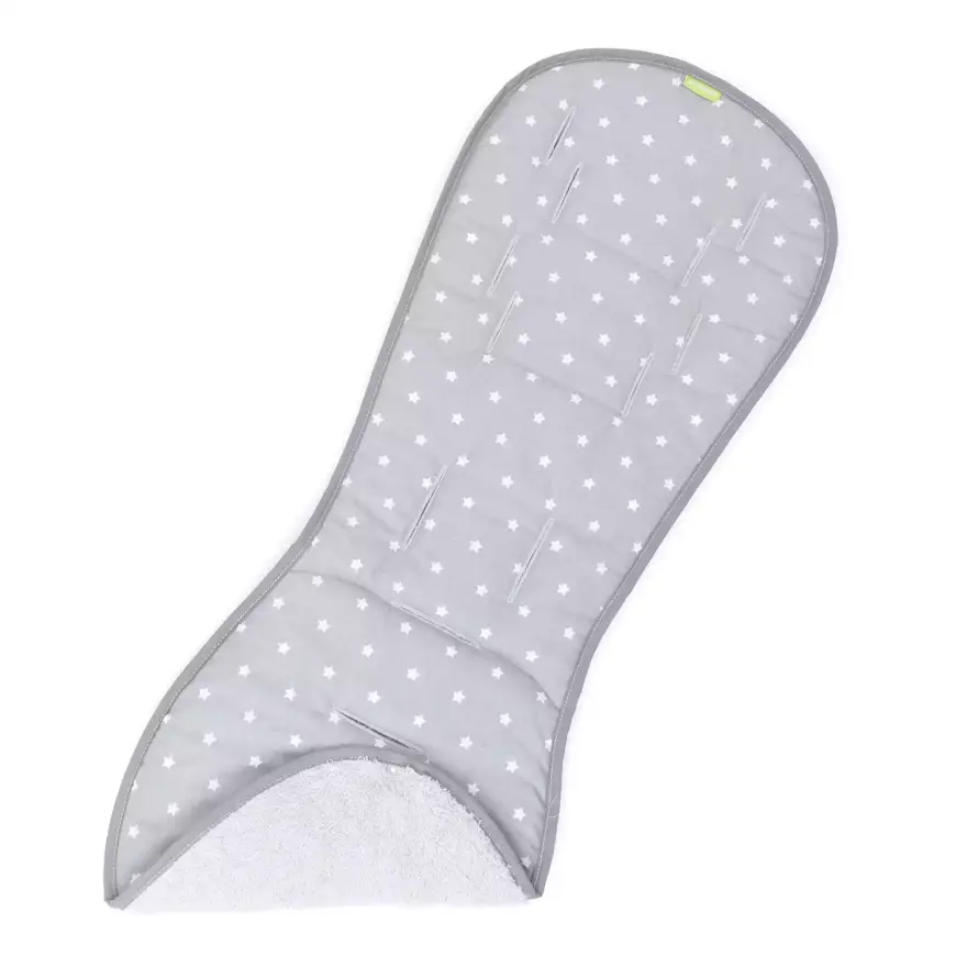 B-Ware Liebes Von Priebes Sitzauflage Sitzkissen Meike Stars Grau Kinderwagen Auflage - 4250569105708