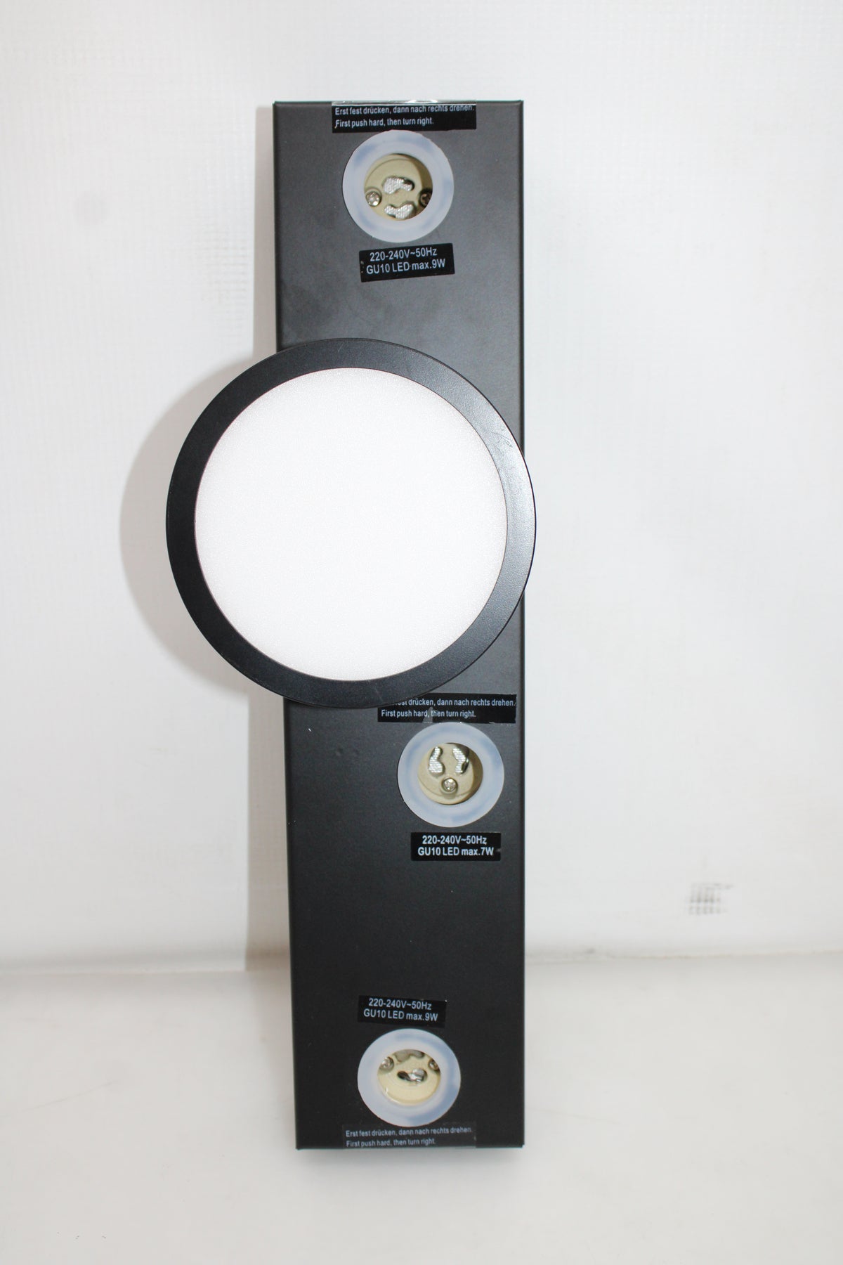 LIGHTME Deckenleuchte Deckenlampe LED Aqua GU10 schwarz Lampen austauschbar964 - 4020856856596