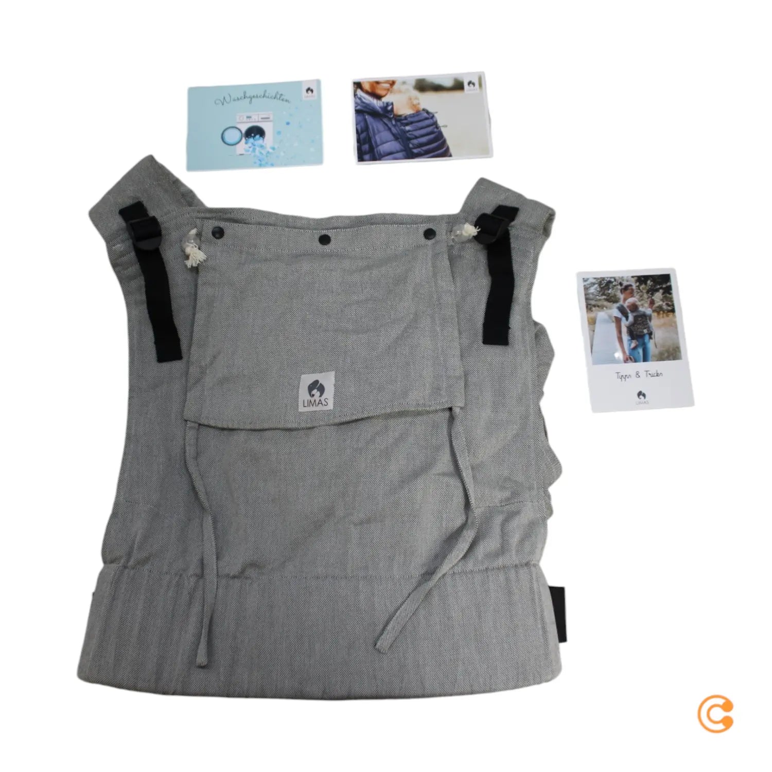B-Ware Babytrage Tragehilfe Stokke Limas Plus Stone Bauchtrage Hüfttrage Rückentrage - 674386493994