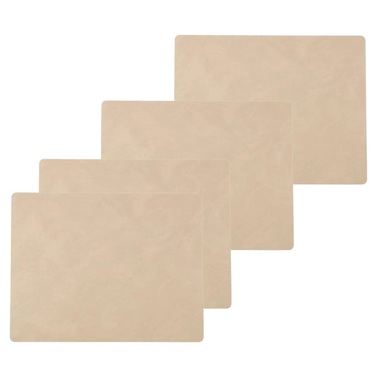 B-Ware Lind Dna Tischset Unterlage Square L Leder Sand 4er Set Tischunterlage - 5711905522324