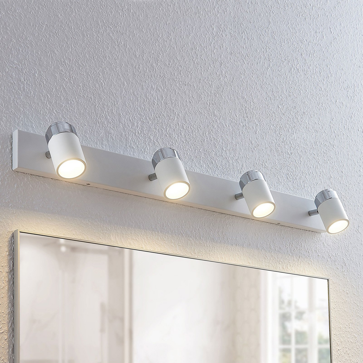 B-Ware Lindby Deckenstrahler Kardo Deckenlampe Hängelampe Lampe 4 Flammig Gu10 Weiß