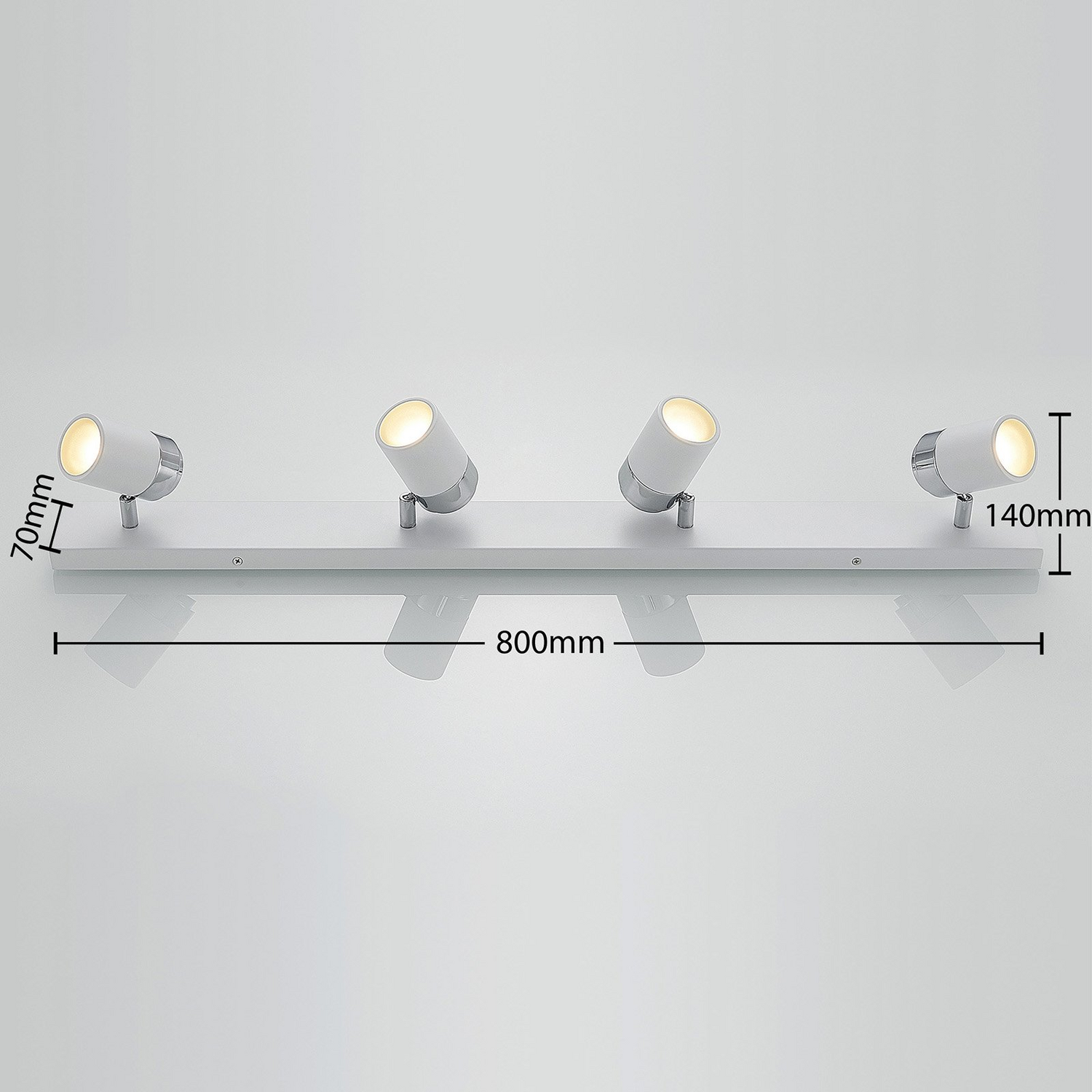 B-Ware Lindby Deckenstrahler Kardo Deckenlampe Hängelampe Lampe 4 Flammig Gu10 Weiß