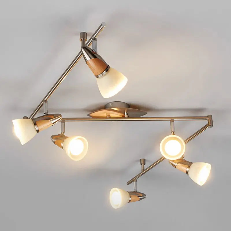 B-Ware Lindby 6 Flammige Led Holz Deckenlampe Marena Deckenlampe Deko Deckenlicht 253