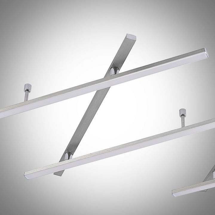 Lindby Acia Led Deckenlampe Nickel Satiniert Deckenlampe Designerlampe Leuchte B-Ware