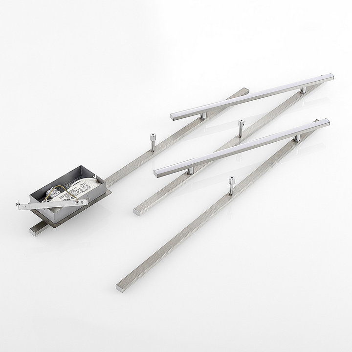 Lindby Acia Led Deckenlampe Nickel Satiniert Deckenlampe Designerlampe Leuchte B-Ware