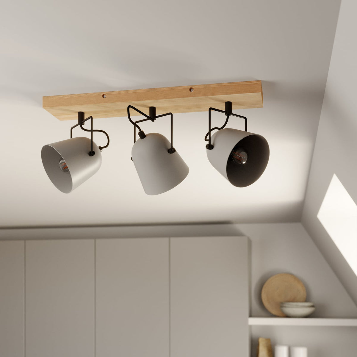 Lindby Adalin Deckenlampe 3-fl. grau Deckenlicht Lampe Leuchte Deckenstrahler - 4251911710069