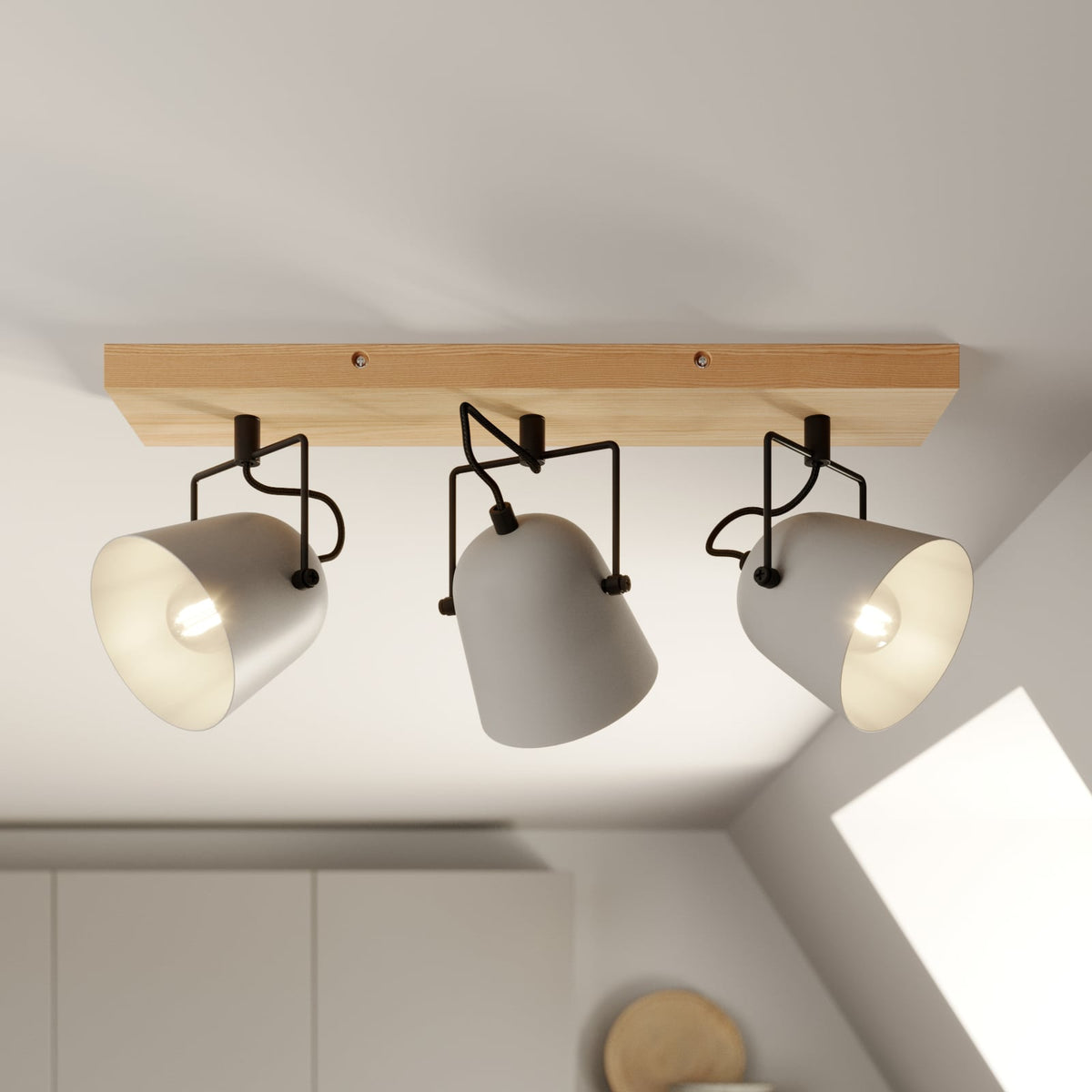 Lindby Adalin Deckenlampe 3-fl. grau Deckenlicht Lampe Leuchte Deckenstrahler - 4251911710069