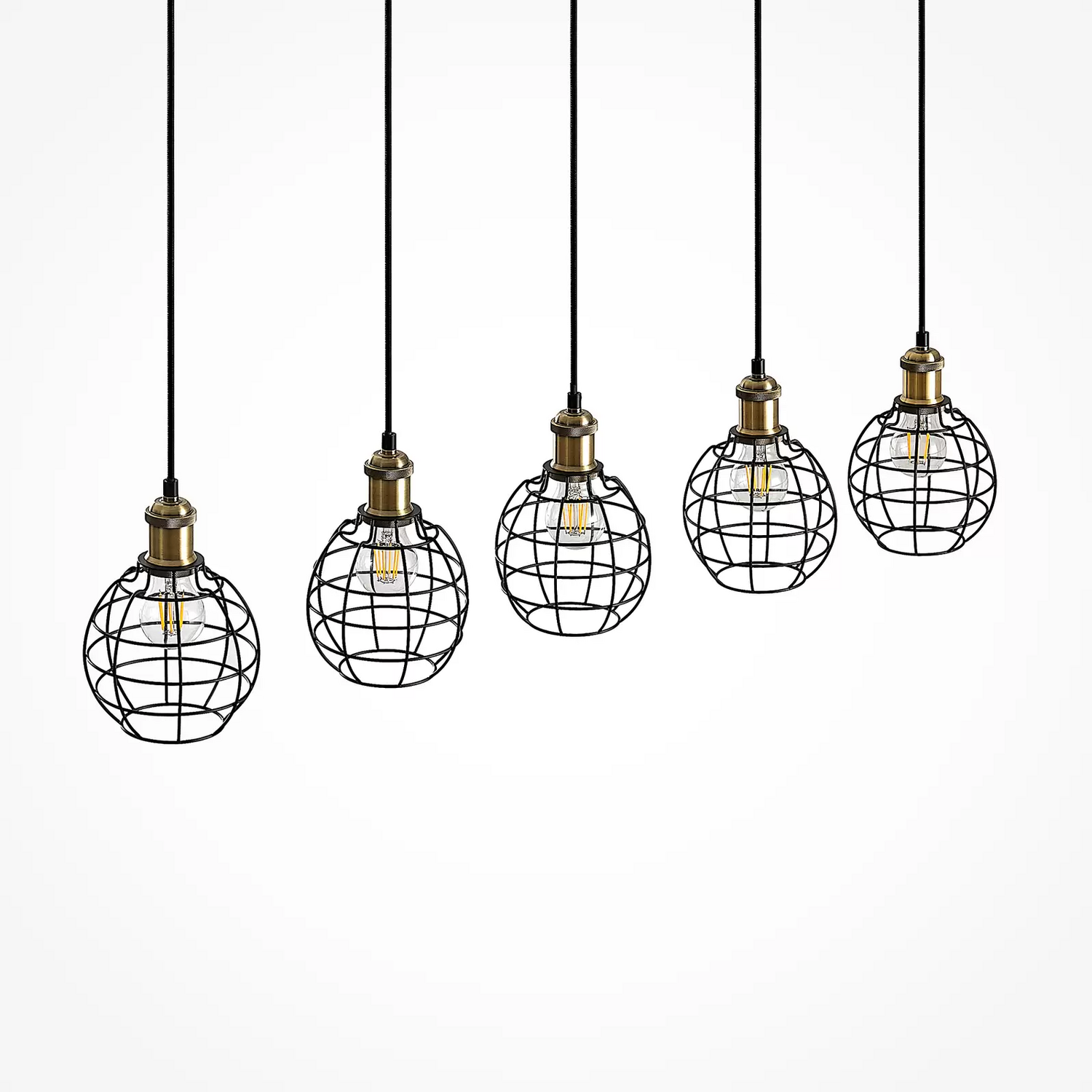 Lindby Alexej Hängeleuchte Mit Käfig Optik Pendellampe Pendelleuchte Leuchte B-Ware - 4251096587746