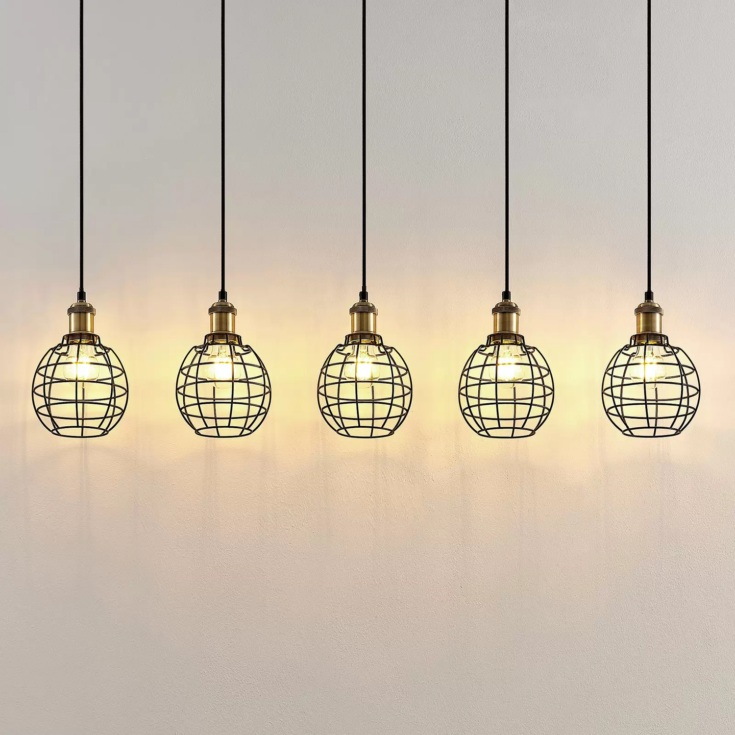 Lindby Alexej Hängeleuchte Mit Käfig Optik Pendellampe Pendelleuchte Leuchte B-Ware - 4251096587746