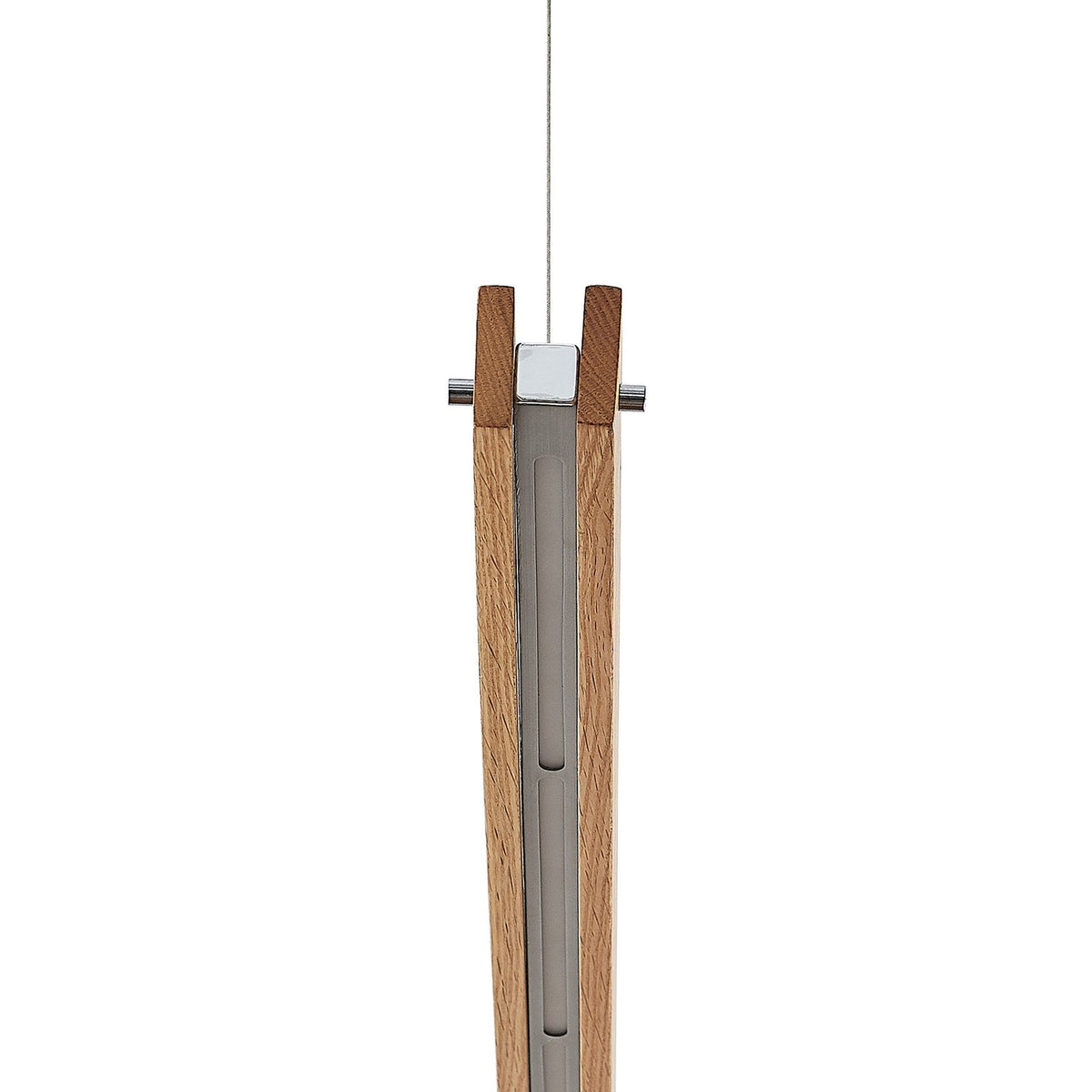 Lindby Pendelleuchte Hängeleuchte LED Holz dimmbar Alimara warmweiß 138 cm Lampe - 4251096597448