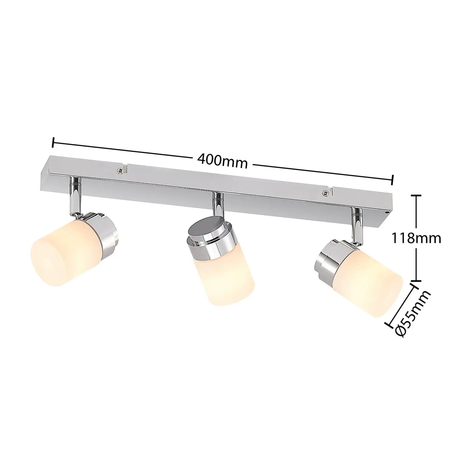 B-Ware Lindby Alimari Deckenstrahler Chrom Deckenlampe Deckenleuchte Leuchte Lampe Lang