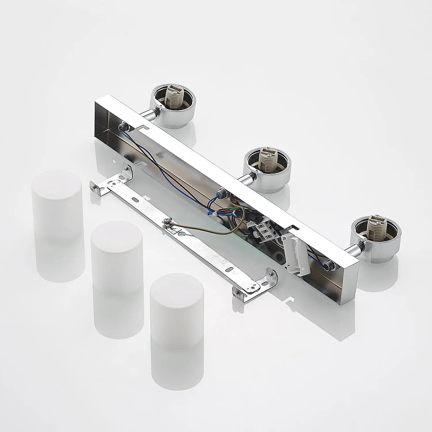 B-Ware Lindby Alimari Deckenstrahler Chrom Deckenlampe Deckenleuchte Leuchte Lampe Lang