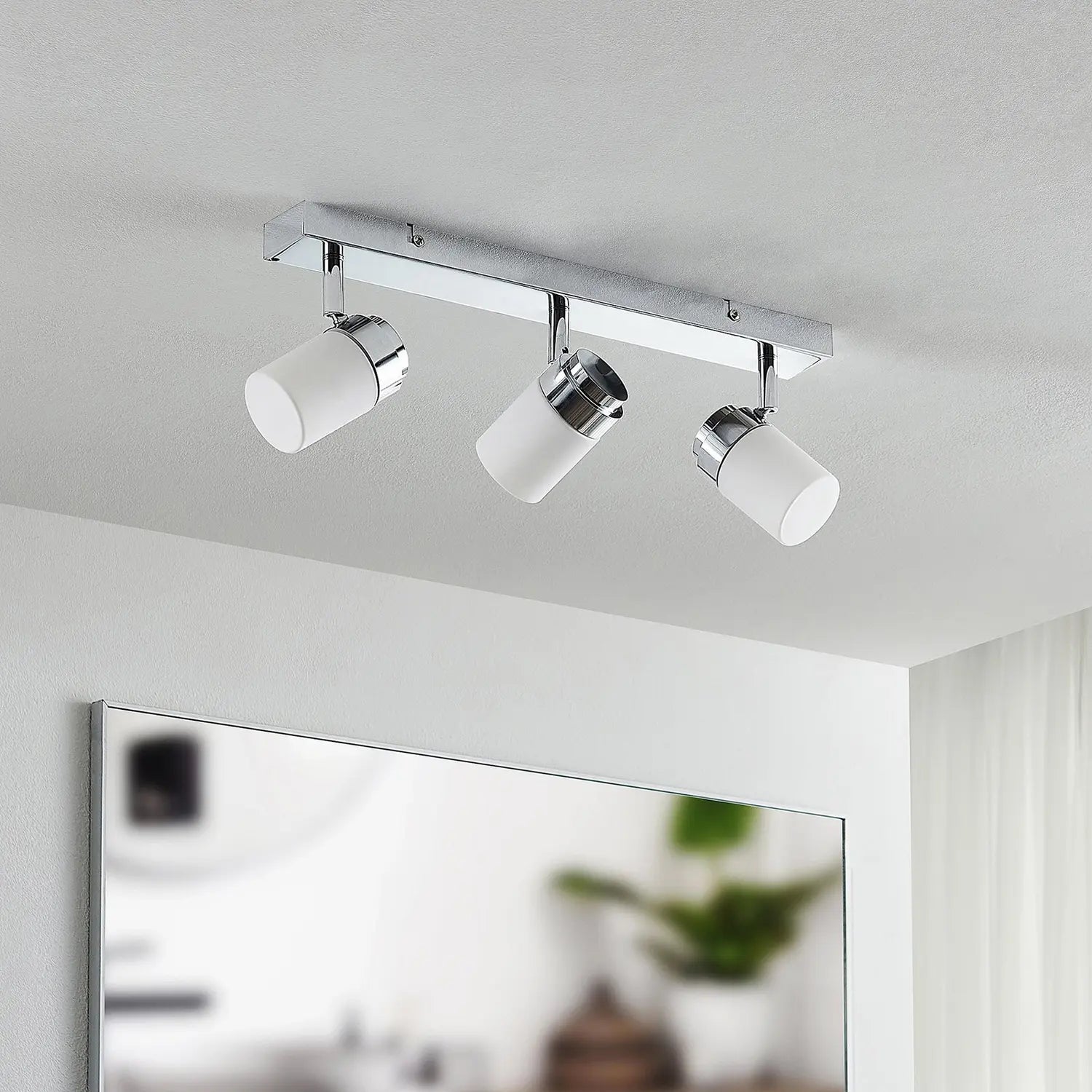 B-Ware Lindby Alimari Deckenstrahler Chrom Deckenlampe Deckenleuchte Leuchte Lampe Lang