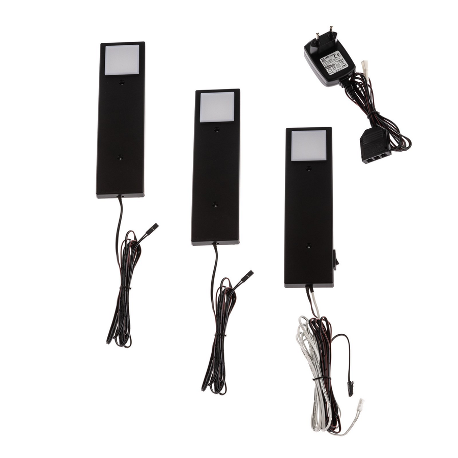 Lindby Amaryll Led Unterbaulampe Lichtleiste Küchenbeleuchtung Schwarz Lampe B-Ware - 4251911753004