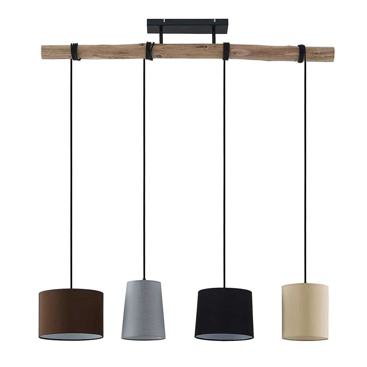 Lindby Amilia Hängeleuchte Stoffschirm Deckenlampe Lampe Pendellampe Leuchte - 8503823438812